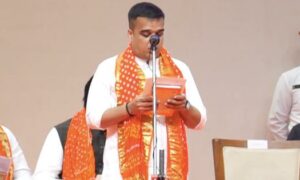 Harsh Sanghvi sworn in as deputy CM Rivaba Jadeja inducted as