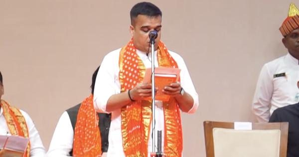 Harsh Sanghvi sworn in as deputy CM Rivaba Jadeja inducted as