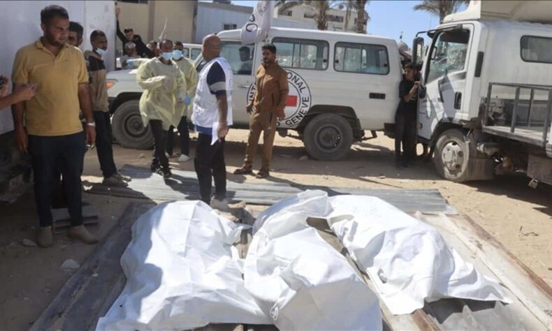 Israel hands over 30 Palestinian bodies to Gaza