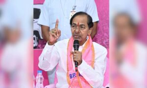 KCR accuses Congress of betraying people calls BJP irrelevant