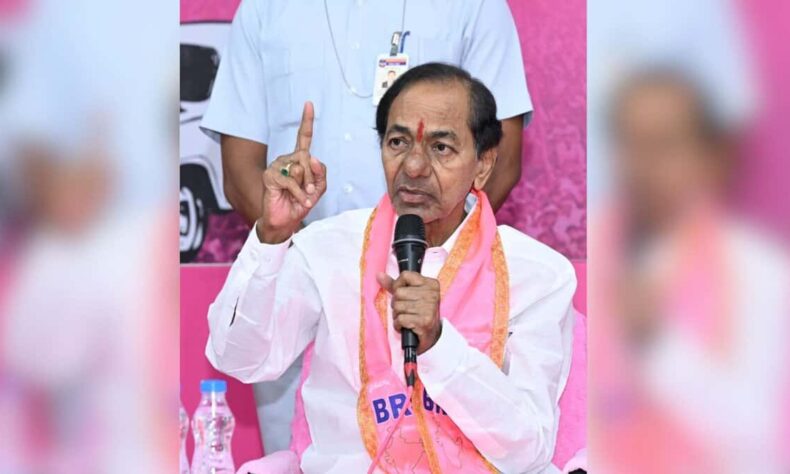 KCR accuses Congress of betraying people calls BJP irrelevant