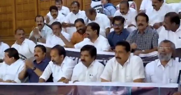 Kerala Assembly suspends three Opposition MLAs amid protests over Sabarimala