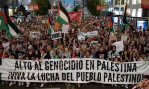 Protests sweep Rome Madrid and Barcelona against Israels actions in