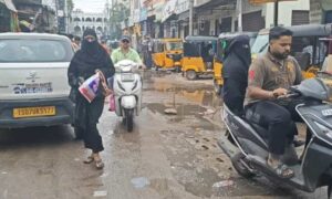 Sewage on roads welcomes visitors at Yousufain Dargah in Hyderabad