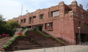 Six JNU students booked after clashes with police during protest