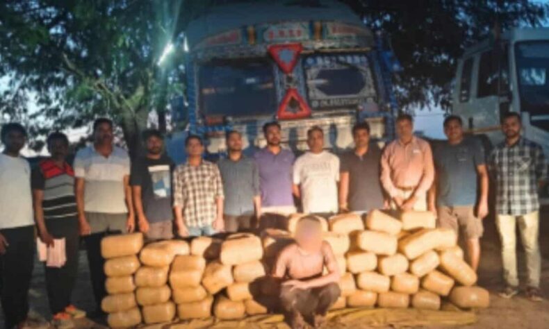 Telanganas EAGLE team seizes 500 kg of ganja in Jharkhand