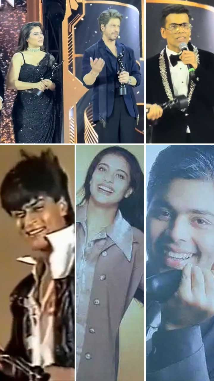 Then Vs Now SRK Kajol and Karan Honoured As 90s
