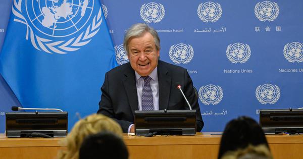 UN chief on failure to limit global heating to 15