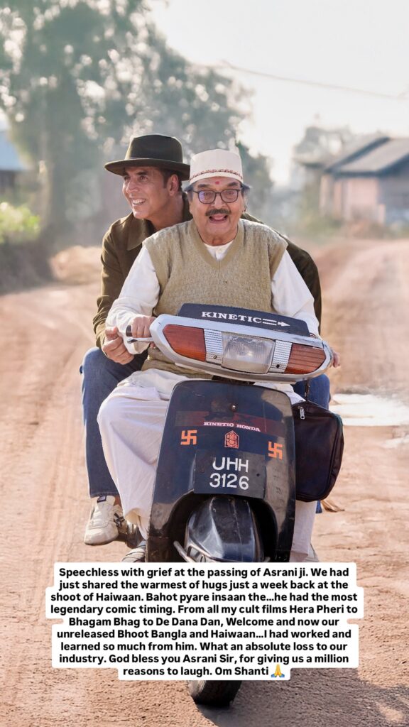 ‘Hera Pheri to ‘Haiwaan learned so much from him