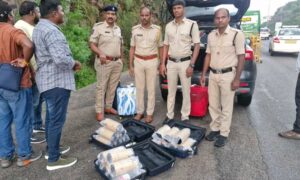 1762341557 Excise department seizes 192 liquor bottles from Pahadi Shareef