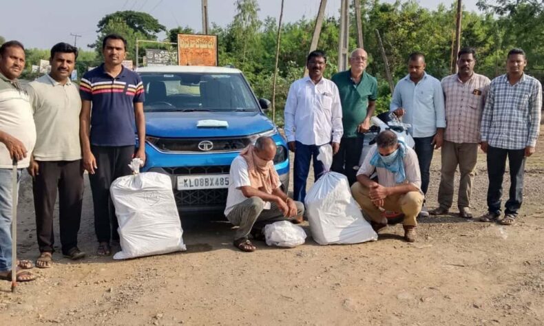 1762407453 Telangana excise dept seizes 519 kg ganja two arrested