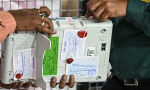 BJP Congress lead in two seats each