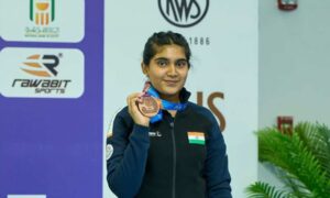Hyderabad girl wins bronze in womens 25m pistol at ISSF