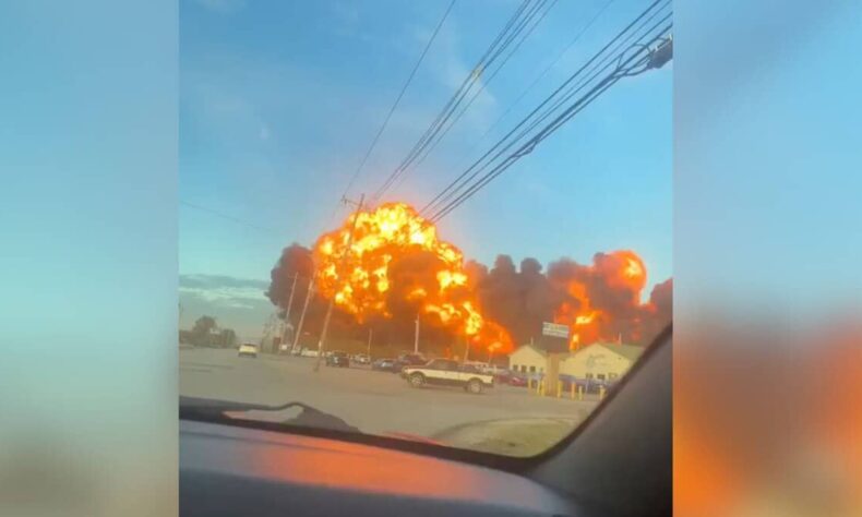 Massive fireball erupts as UPS plane crashes at Kentucky airport