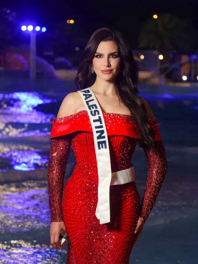 Miss Universe Palestine flaunts outfit with Masjid Al Aqsa painting