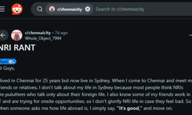 NRI gets candid about life in India after living abroad